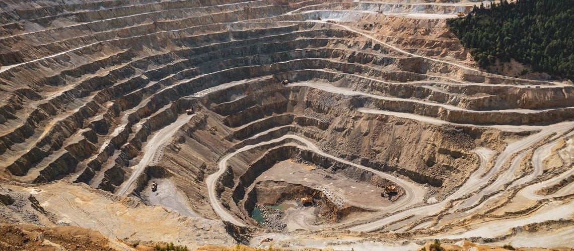 Open pit mining operations